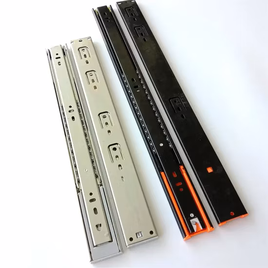 Soft Closing Push Open Full Extention Furniture Hardware Ball Bearing Telescopic Drawer Slide