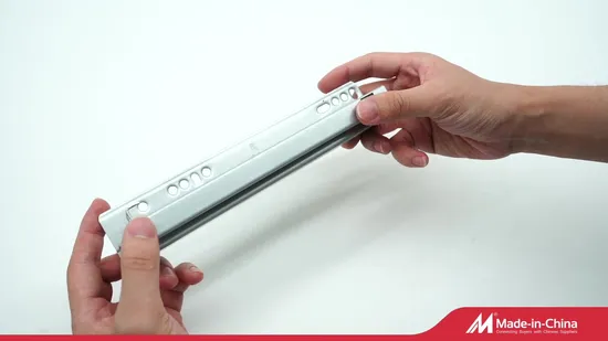 Soft Closing Push Open Full Extention Furniture Hardware Ball Bearing Telescopic Drawer Slide