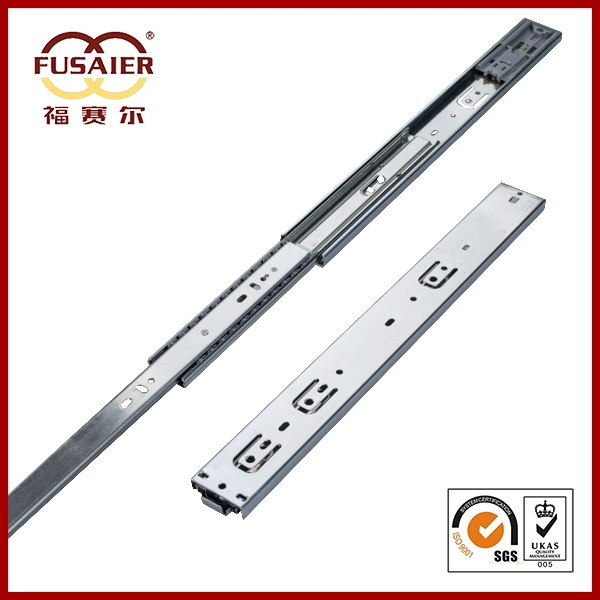 45mm Push to Open Furniture Accessories Ball Bearing Drawer Slide