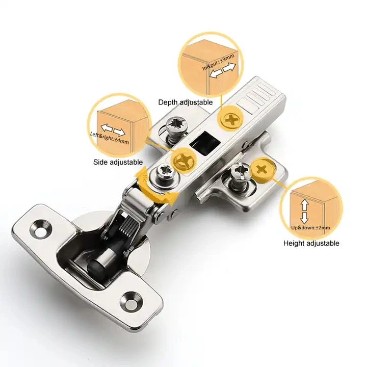 Clip on European Kitchen Cabinet Hinges Soft Close Door Hinges