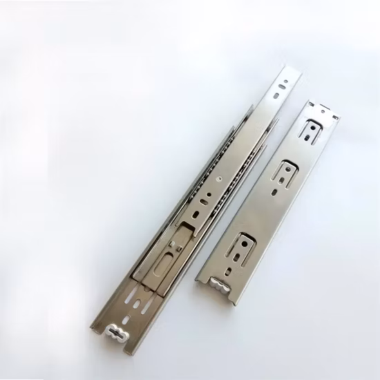 Soft Closing Push Open Full Extention Furniture Hardware Ball Bearing Telescopic Drawer Slide
