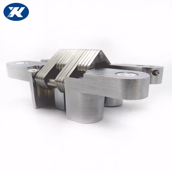 Zinklegierung, 19 x 95 mm, satiniertes Chrom, verdecktes Scharnier, Sos-Scharnier, verstecktes Scharnier